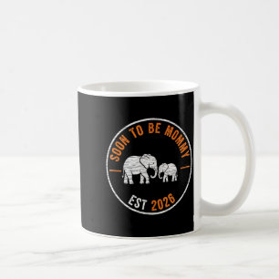 Caneca De Café Logo de Mãe em Breve 2026 Anúncio de Gravidez de E