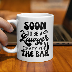 Caneca De Café Logo Ser Advogado Pronto Para A Faculdade De Direi