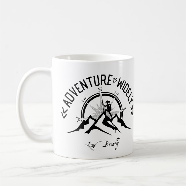 Caneca De Café Logotipo amplamente oficial da Adventure (Esquerda)