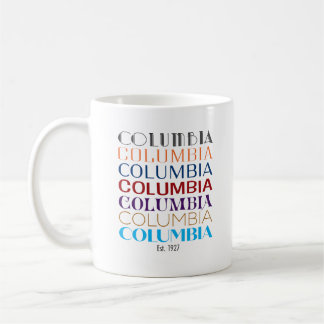 Caneca De Café Logotipo Colúmbia, Décadas Coffee Mug