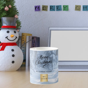 Caneca De Café Logotipo comercial da Maravilha de inverno de Nata