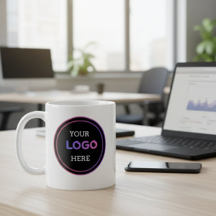 Caneca De Café Logotipo Comercial Personalizado