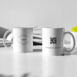 Caneca De Café Logotipo comercial Personalizar código QR site pro<br><div class="desc">Apresentando nosso logotipo de empresa Código QR personalizado Website Professional Café Mug! Esta caneca foi projetada para ajudá-lo a fazer uma declaração e promover sua empresa de forma profissional e eficaz. Com o logotipo de sua empresa exibido com destaque na caneca, você pode criar o reconhecimento de marcas e deixar...</div>