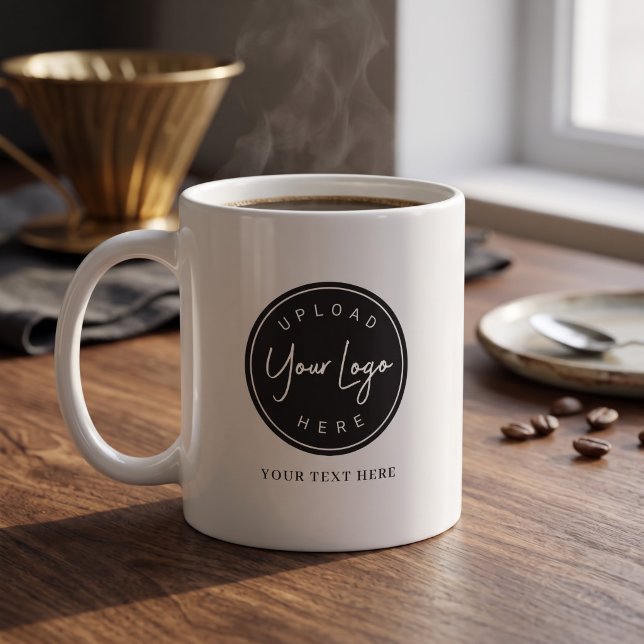Caneca De Café Logotipo da Assinatura (Criador carregado)