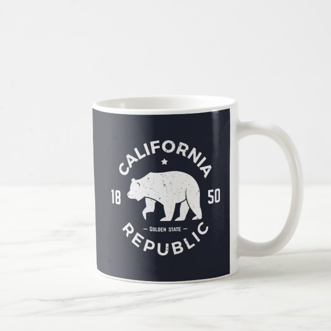 Caneca De Café Logotipo da Califórnia| Estado Ouro (Direita)