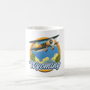 Caneca De Café Logotipo da Cartoon Wyoming