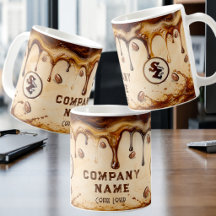 Logotipo da Empresa Marca Personalizada Arte Retro
