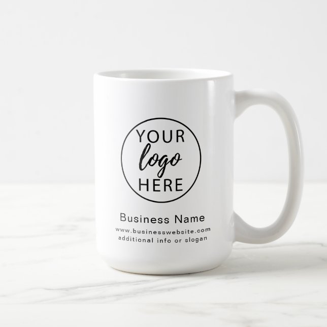 Caneca De Café Logotipo da empresa personalizado Empresa Empresa  (Direita)