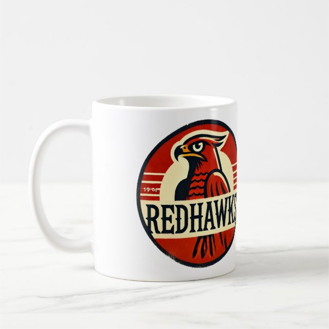 Caneca De Café Logotipo da equipe do RedHawks (Esquerda)
