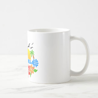Caneca De Café Logotipo da ilha do Ukulele