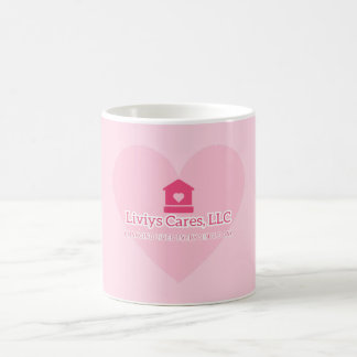 Caneca De Café Logotipo da Liviys Cares