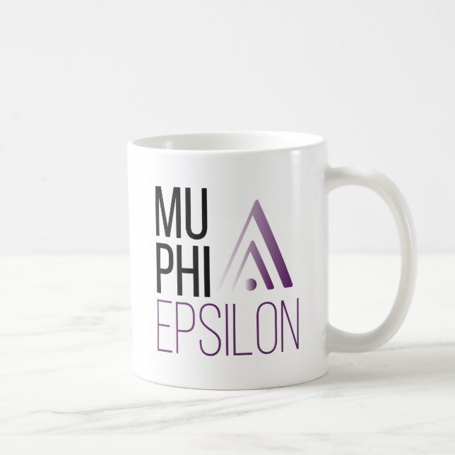 Caneca De Café Logotipo da Mu Phi Epsilon (Direita)