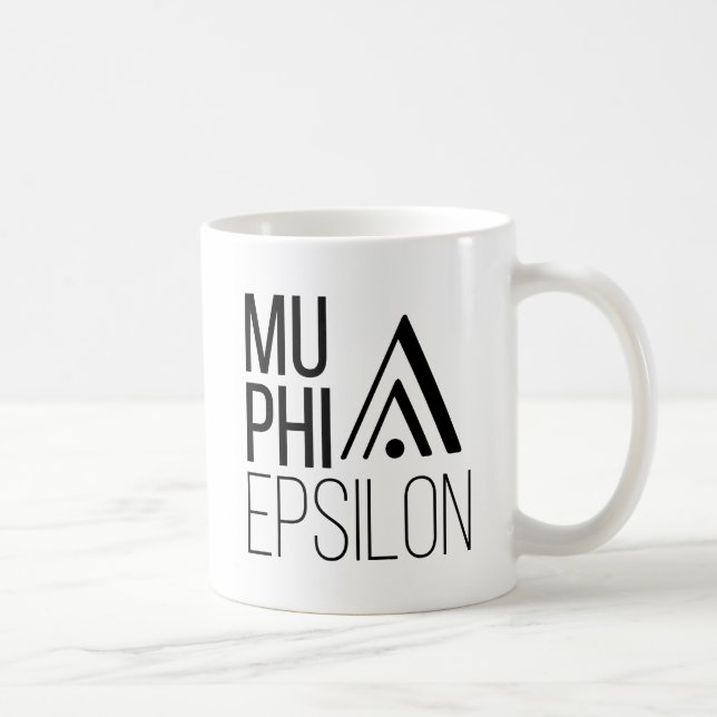 Caneca De Café Logotipo da Mu Phi Epsilon (Direita)