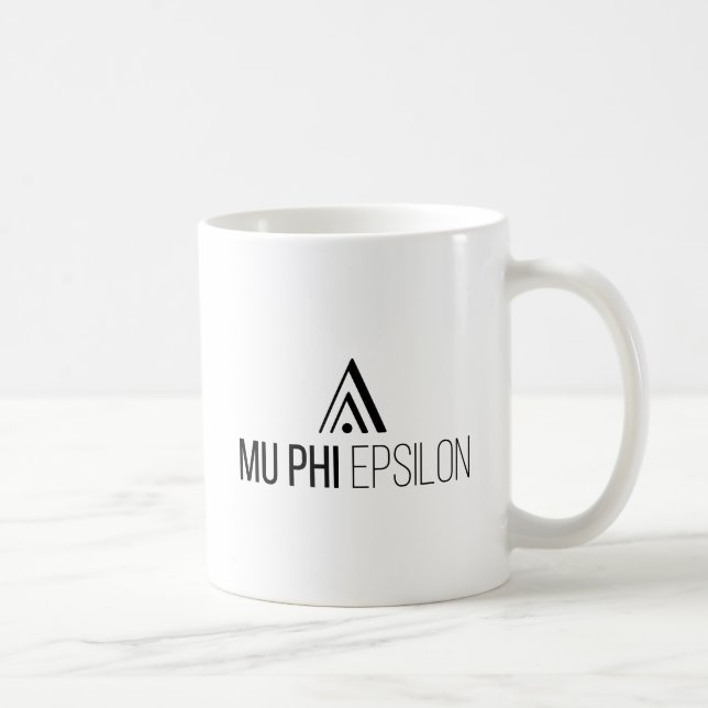 Caneca De Café Logotipo da Mu Phi Epsilon (Direita)