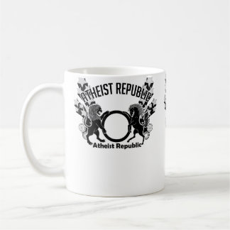 Caneca De Café Logotipo da República Ateia Estrelas Cadentes