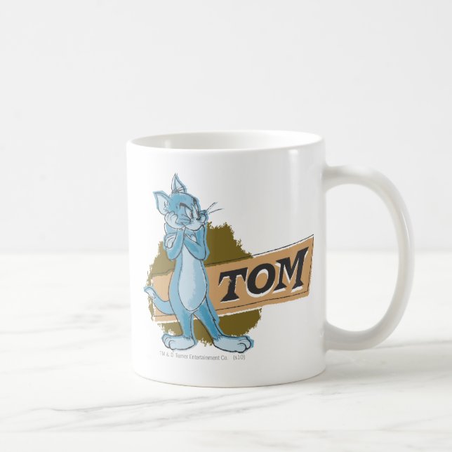 Caneca De Café Logotipo de atitude do Tom (Direita)