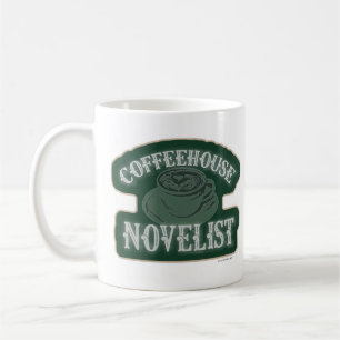 Caneca De Café Logotipo de Autor de Encorajamento da Novelista do