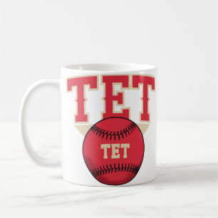 Caneca De Café Logotipo de Baseball TET
