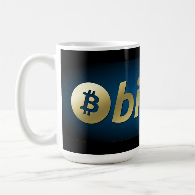 Caneca De Café Logotipo de Bitmoeda (Esquerda)