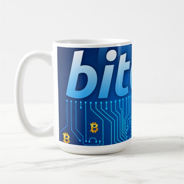 Caneca De Café Logotipo de Bitmoeda (Esquerda)