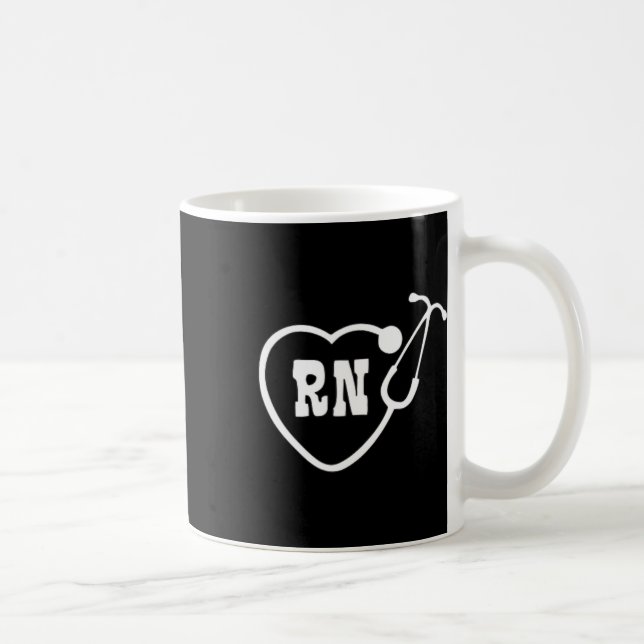 Caneca De Café Logotipo de enfermeiro Rn (Direita)