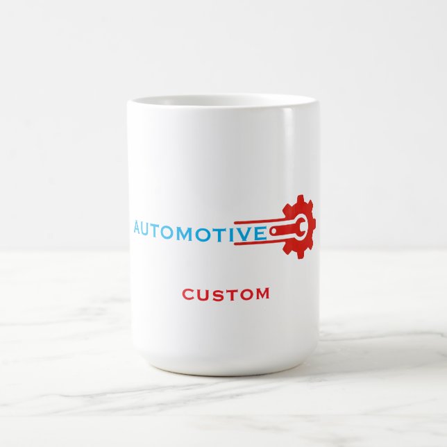 Caneca De Café Logotipo de Engrenagem Automotiva (Centro)
