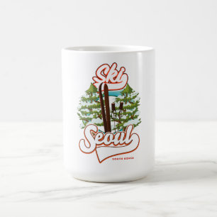 Caneca De Café logotipo de esqui Seul Coreia do Sul