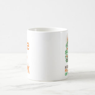 Caneca De Café Logotipo de HFSD STD com bloco de texto de DtT