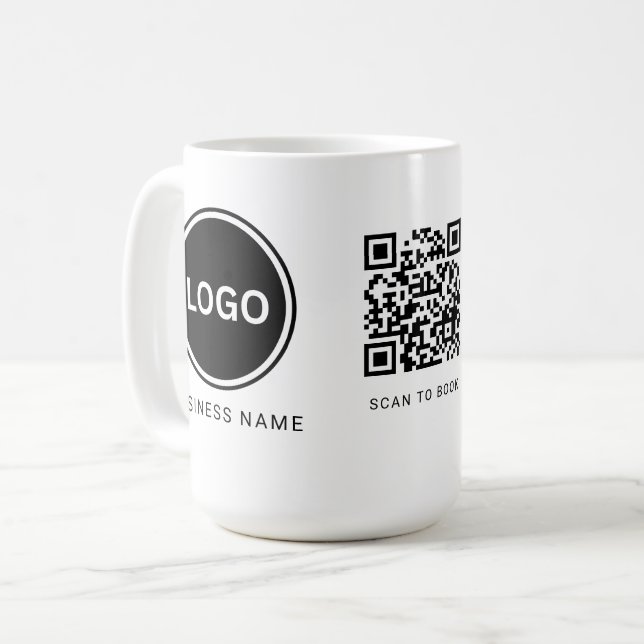 Caneca De Café Logotipo de Negócios Moderno (Frente Esquerda)