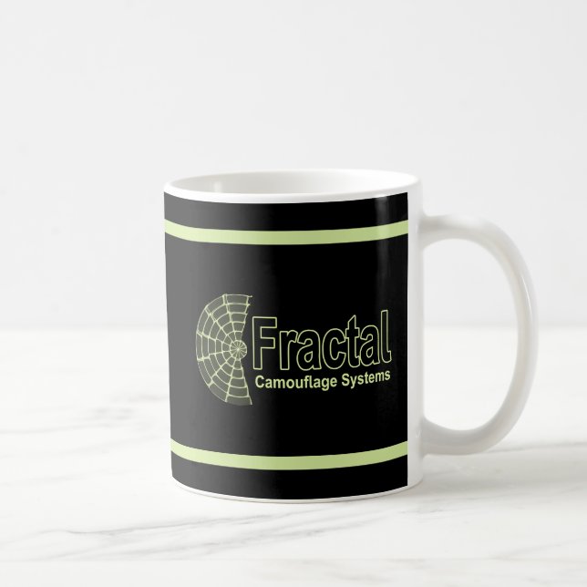 Caneca De Café Logotipo de sistemas de camuflagem frágeis (Direita)