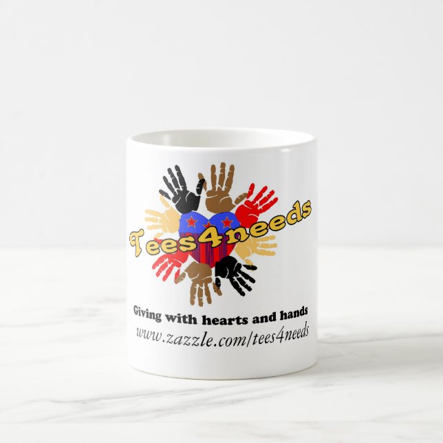 Caneca De Café Logotipo de Tees4needs (Centro)