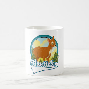 Caneca De Café logotipo de viagem de Manitoba Canadá