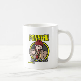 Caneca De Café Logotipo do advogado do rabo de cavalo