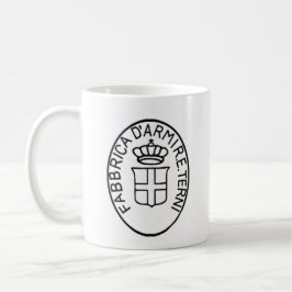 Caneca De Café Logotipo do arsenal italiano antigo histórico Tern