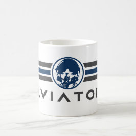 Caneca De Café Logotipo do Aviator com o Programa de Piloto de Co