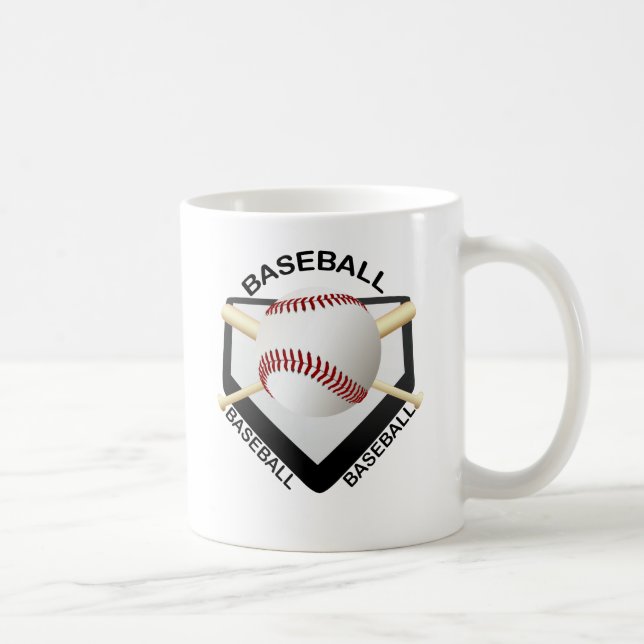 CANECA DE CAFÉ LOGOTIPO DO BASEBOL (Direita)