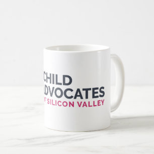 Caneca De Café Logotipo do Child Advocate Coffee Mug Branco