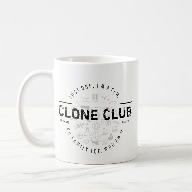 Caneca De Café Logotipo do clube do clone (Esquerda)