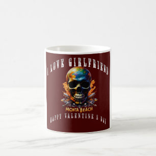 Caneca De Café Logotipo do dia de os namorados Logotipo Romântico