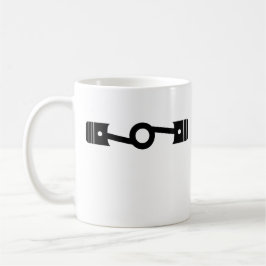 Caneca De Café Logotipo do estilo "World is Flat" sem legenda