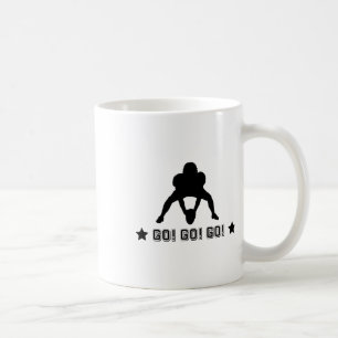Caneca De Café Logotipo do jogador de futebol americano