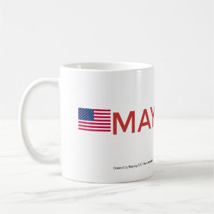 Caneca De Café Logotipo do MAYDAY & copo da bandeira americana