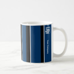 Caneca De Café Logotipo do promocional Código QR Bandas brancas p