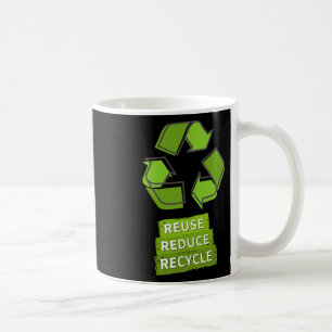 Caneca De Café Logotipo do Reciclar Vintage Earth Day Nature Plan