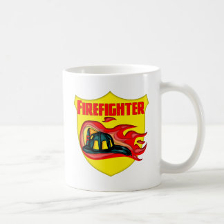 Caneca De Café Logotipo do sapador-bombeiro