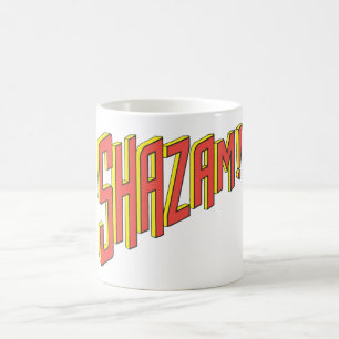 Caneca De Café Logotipo do Shazam Vermelho/Amarelo