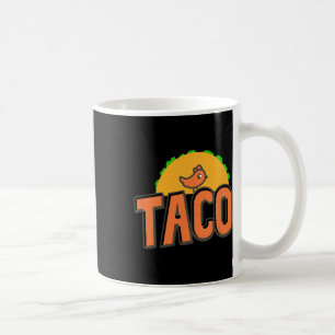 Caneca De Café Logotipo do Taco Trump Trump Sempre Desiste Frango