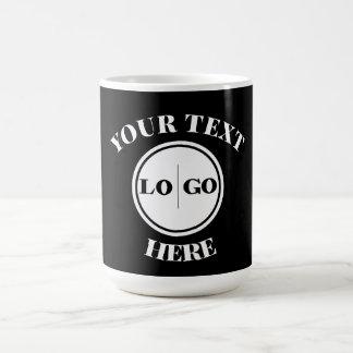 Caneca De Café Logotipo e Texto modernos para empresas
