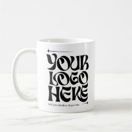 Caneca De Café Logotipo Empresarial Estrelas Groovy Personalizada