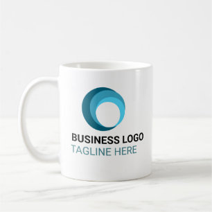 Caneca De Café Logotipo Empresarial Personalizado